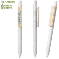 Stylo bille paille de blé et bambou