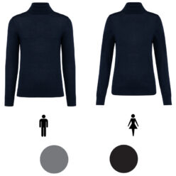 Pullover Mérinos col roulé Homme & Femme