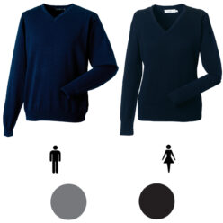 Pullover col en V Homme & Femme