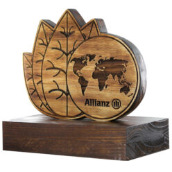 Trophée en bois massif