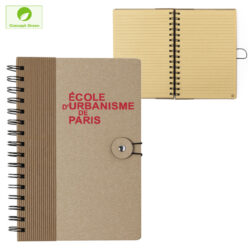 Carnet de notes A5 à spirales Carton Recyclé