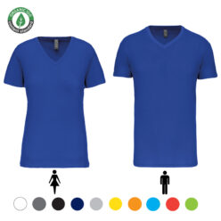 Tee-Shirt Bio col V Homme & Femme