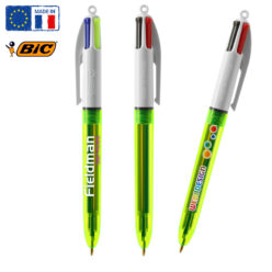 Stylo bille BIC® 4 couleurs Fluo bille