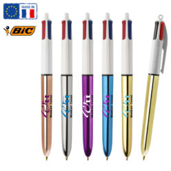 Stylo bille BIC® 4 couleurs métallisées