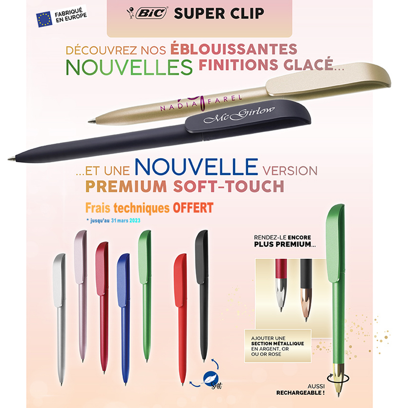 Stylo bille BIC® Soft-Touch