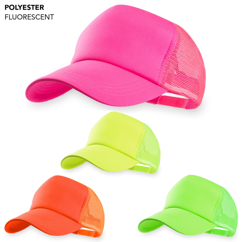 Casquette à 5 panneaux fluorescent