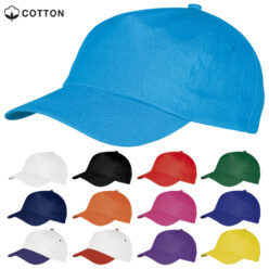 Casquette de 5 panneaux 100% coton