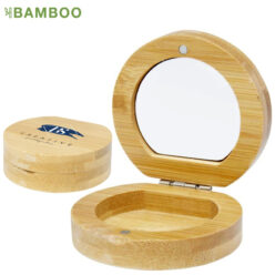 Miroir de poche en bambou
